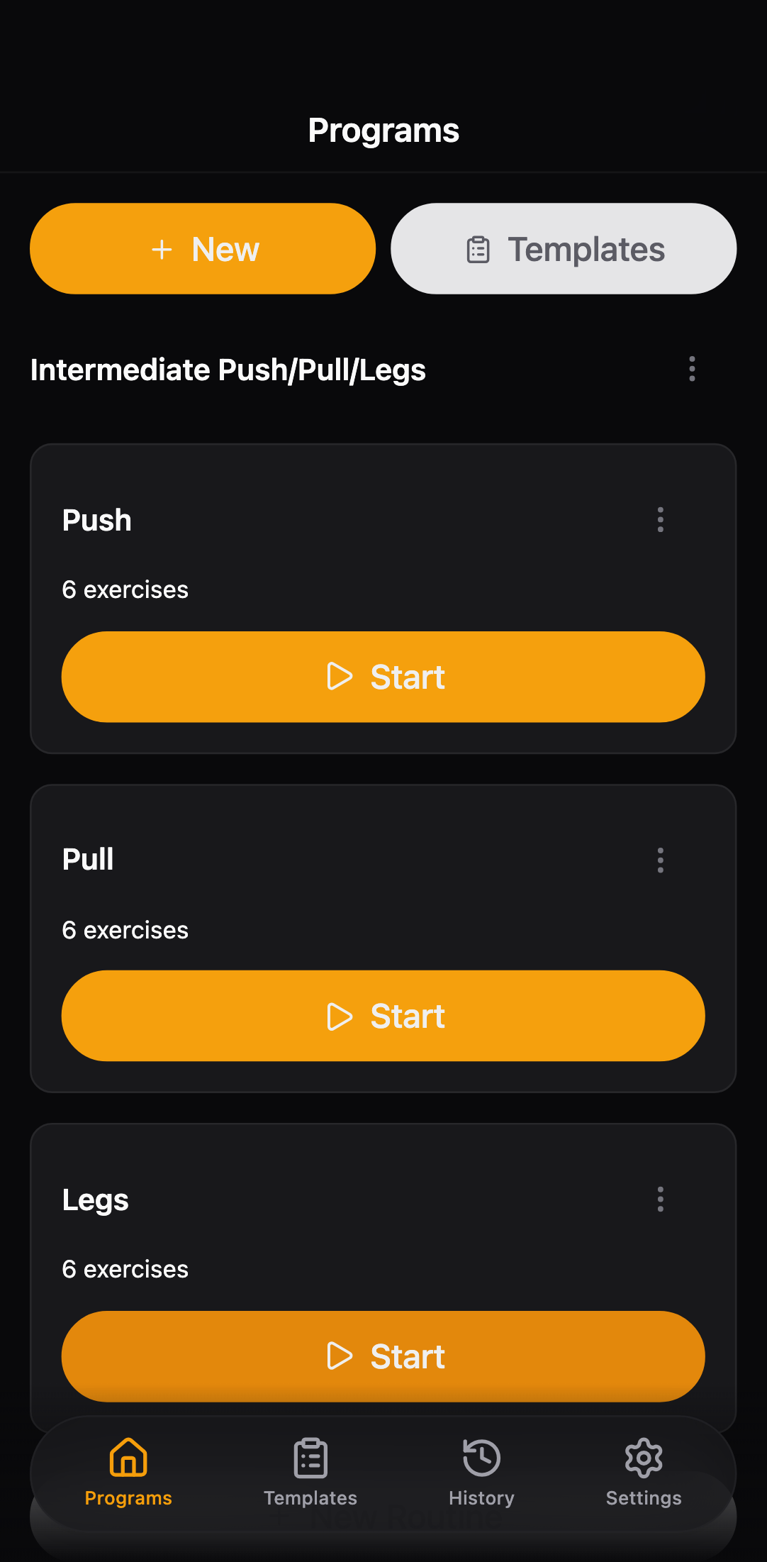 GymTempo on iPhone